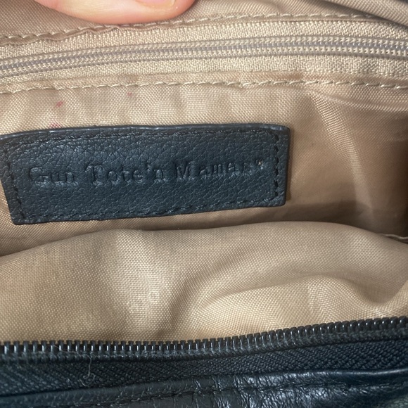 Gun Tote’n Mamas Black Leather Crossbody Purse Carry and Conceal GTM - Picture 9 of 10